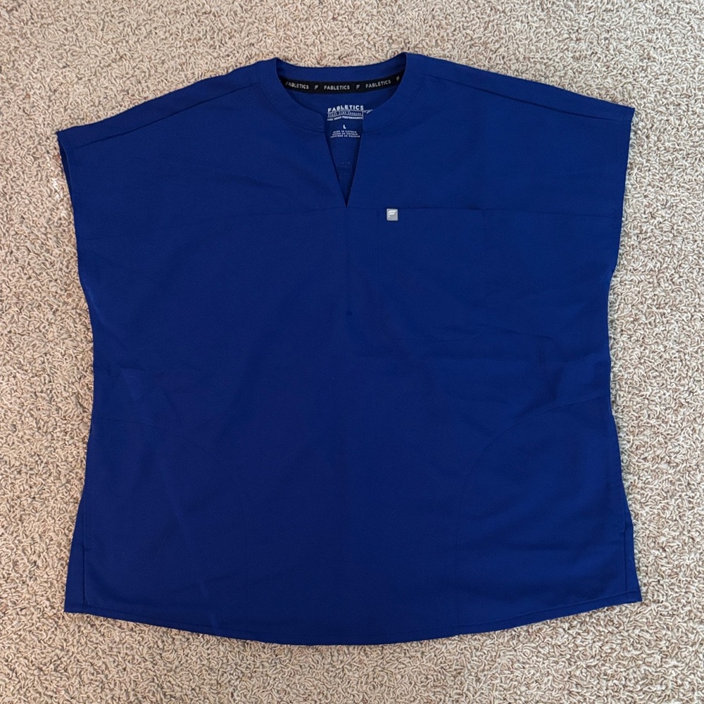 Blue women’s scrub top Fabletics